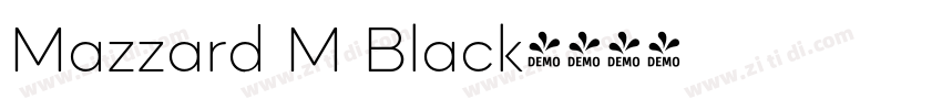 Mazzard M Black字体转换